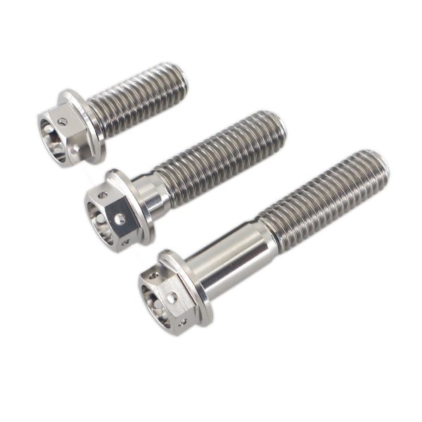 Titanium Alloy Drilled Hex Flange Head Hex Bolts M5-M14 Available