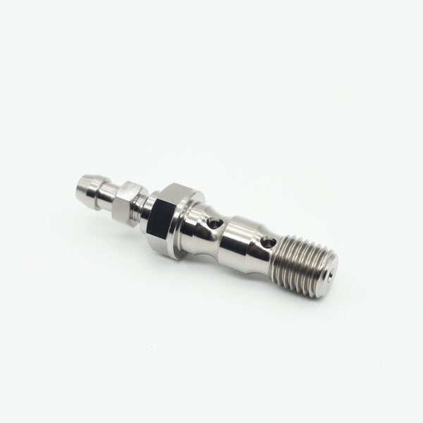 Gr5 Titanium Double Banjo Blot W/Bleed Nipple Kit