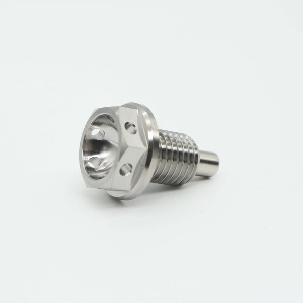 Titanium Flange Drilled Head Magnetic Oil Drain Plug