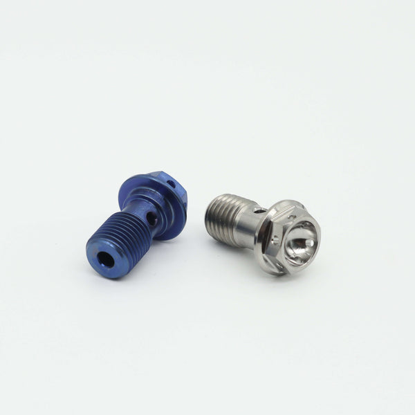 Titanium Alloy Caliper Single Drilled Banjo Bolt M10